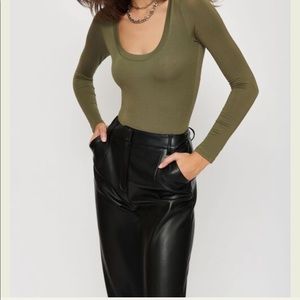 Dynamite Marni Scoop Neck Bodysuit